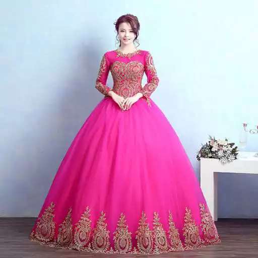 Free play online Wedding dress designs!  APK