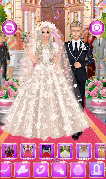 Play Wedding Games: Bride Dress Up as an online game Wedding Games: Bride Dress Up with UptoPlay