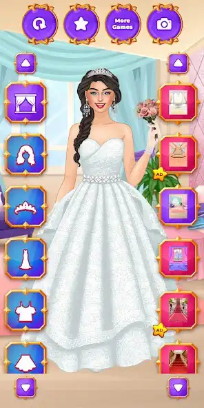 Play Wedding Girl Dress Up, Bridal as an online game Wedding Girl Dress Up, Bridal with UptoPlay