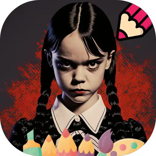 Play Wednesday Addams Game Color APK