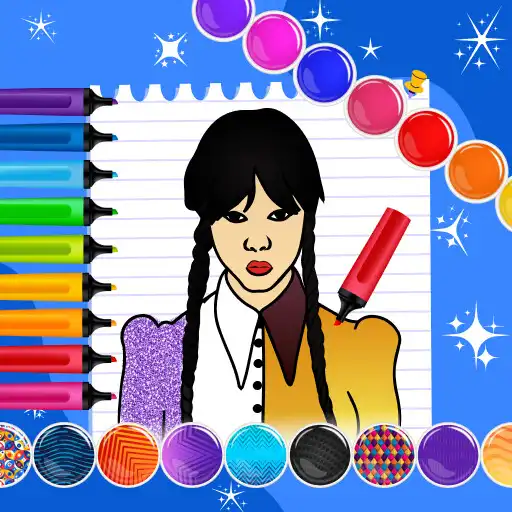 Play Wednesday Color Book APK