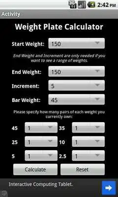 Play Weight Plate Calculator