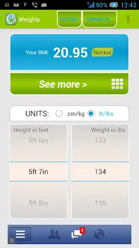 Play Weighty: Track your weight  and enjoy Weighty: Track your weight with UptoPlay