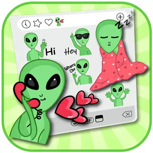 Play Weird Aliens Emoji Stickers APK