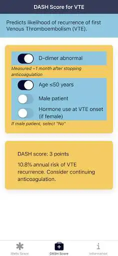 Play Wells Score Calculator DVT - Deep Vein Thrombosis as an online game Wells Score Calculator DVT - Deep Vein Thrombosis with UptoPlay