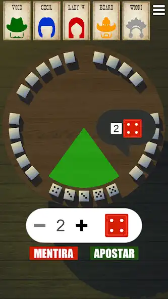 Play Western Liars Dice as an online game Western Liars Dice with UptoPlay