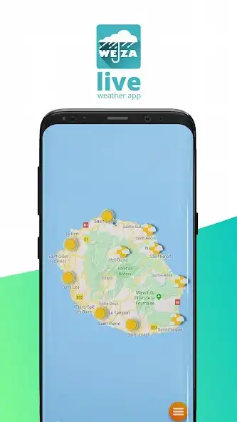 Play Weza, live weather app as an online game Weza, live weather app with UptoPlay