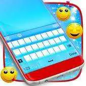 Free play online White and Blue Keyboard Theme APK