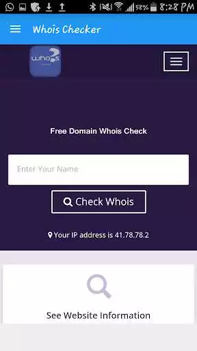 Play Whois Checker as an online game Whois Checker with UptoPlay