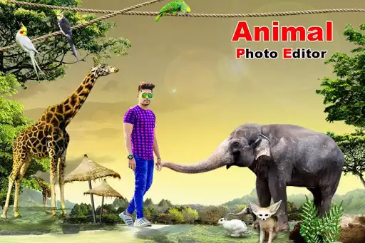 Play Wild Animal Photo Frame as an online game Wild Animal Photo Frame with UptoPlay