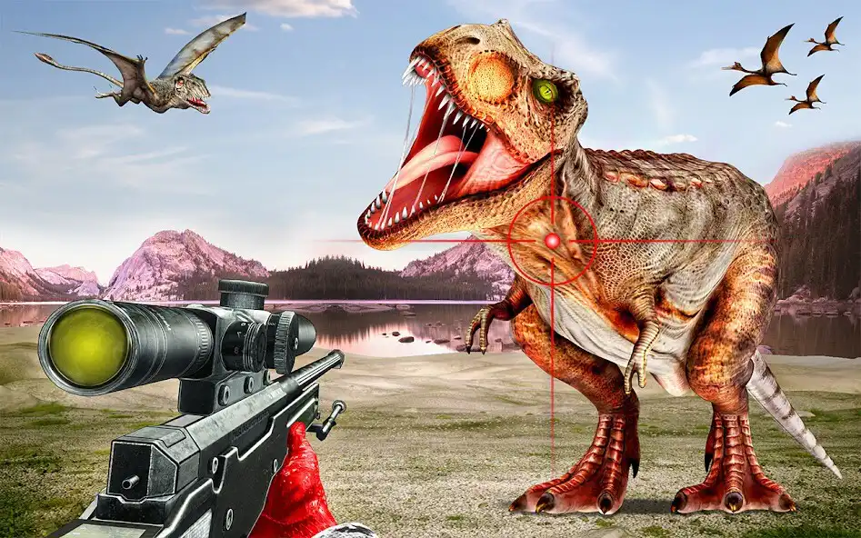 Play Wild Dinosaur Hunting Games as an online game Wild Dinosaur Hunting Games with UptoPlay