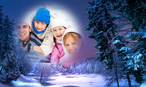 Play Winter Photo Frames as an online game Winter Photo Frames with UptoPlay