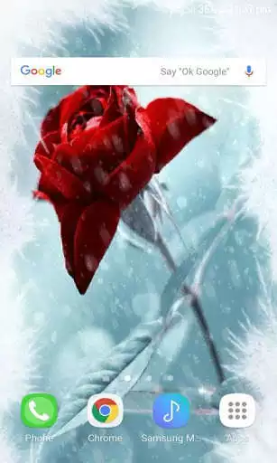 Play Winter Red Rose LWP as an online game Winter Red Rose LWP with UptoPlay