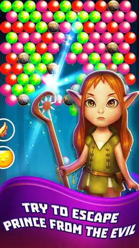 Play Witch Pop - Prince Bubble Escape as an online game Witch Pop - Prince Bubble Escape with UptoPlay