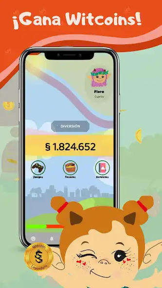 Play Witcoins: Aprende, Gana dinero as an online game Witcoins: Aprende, Gana dinero with UptoPlay