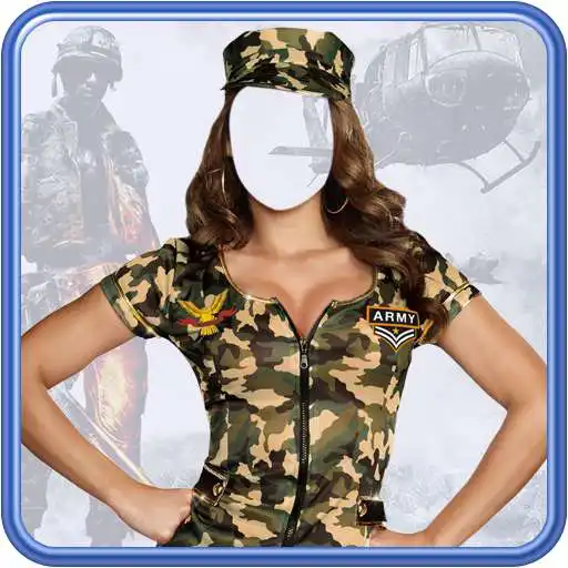 Run free android online Women Military Photo Suit APK