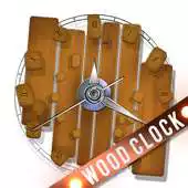 Free play online Wood Analog Clock APK