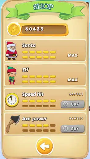 Play Wood Cutter Santa Idle as an online game Wood Cutter Santa Idle with UptoPlay