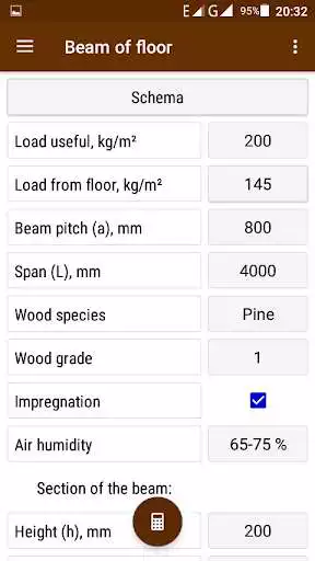 Play APK Wooden beam. Calculation of strength  and enjoy Wooden beam. Calculation of strength with UptoPlay com.hlcsdev.x.woodbeam_free