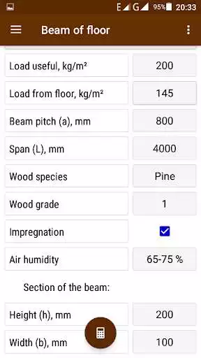 Play APK Wooden beam. Calculation of strength  and enjoy Wooden beam. Calculation of strength with UptoPlay com.hlcsdev.x.woodbeam_free