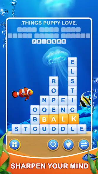 Play Word Block: Brain Puzzle Game as an online game Word Block: Brain Puzzle Game with UptoPlay