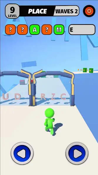 Play Word Catch Runner as an online game Word Catch Runner with UptoPlay