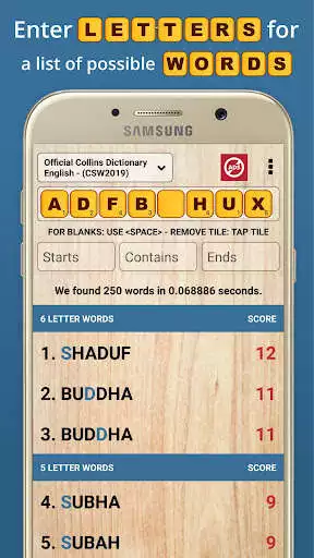 Play Word Checker - For Scrabble & Words with Friends as an online game Word Checker - For Scrabble & Words with Friends with UptoPlay