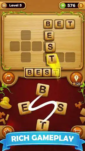 Play Word connect, word game puzzle as an online game Word connect, word game puzzle with UptoPlay