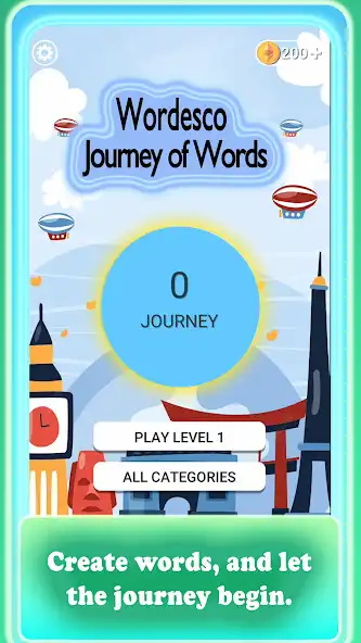 Play Wordesco: The Journey of Words  and enjoy Wordesco: The Journey of Words with UptoPlay