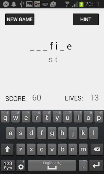 Play Wordist hangman as an online game Wordist hangman with UptoPlay