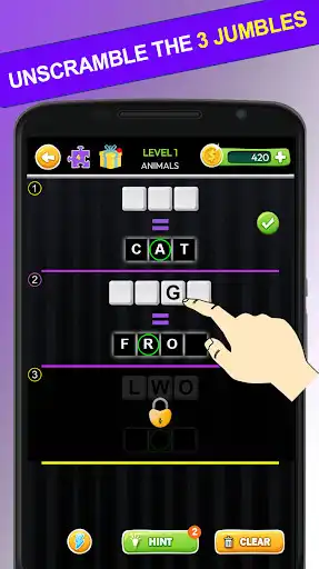 Play Word Jumble words from letters  and enjoy Word Jumble words from letters with UptoPlay