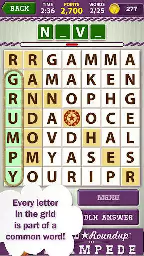 Play Word Roundup Stampede - Search