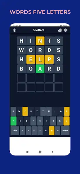 Play Words 5 Letters  and enjoy Words 5 Letters with UptoPlay