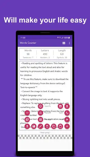 Play Words Counter as an online game Words Counter with UptoPlay