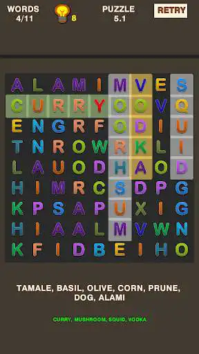 Play Word Search Game (English) as an online game Word Search Game (English) with UptoPlay