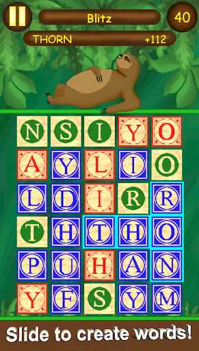 Play Word Sloth  and enjoy Word Sloth with UptoPlay