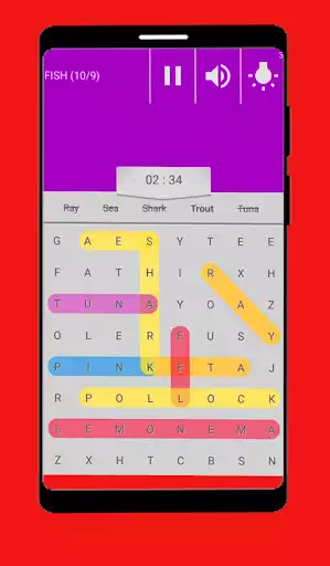 Play Words Search as an online game Words Search with UptoPlay