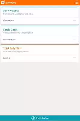 Play Workout Scheduler