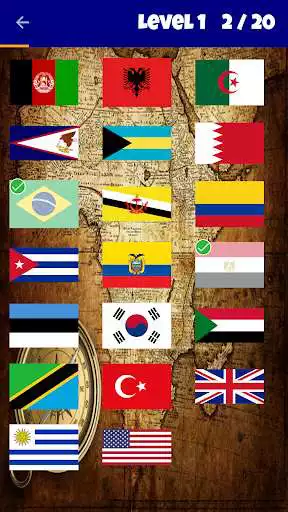 Play World Country Flags Puzzle as an online game World Country Flags Puzzle with UptoPlay