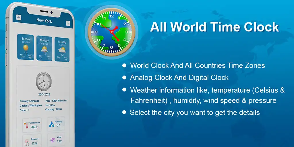 Play World Time Clock And Weather  and enjoy World Time Clock And Weather with UptoPlay