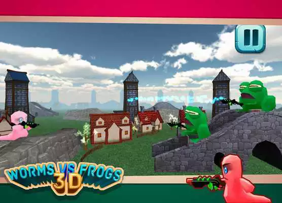 Play Worms Vs Frogs 3D