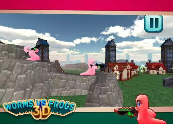 Play Worms Vs Frogs 3D