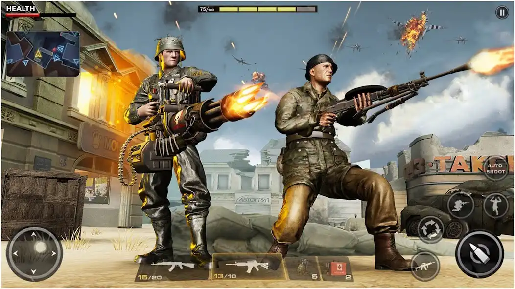 Play WW2 Gunfire Action: Army Games  and enjoy WW2 Gunfire Action: Army Games with UptoPlay