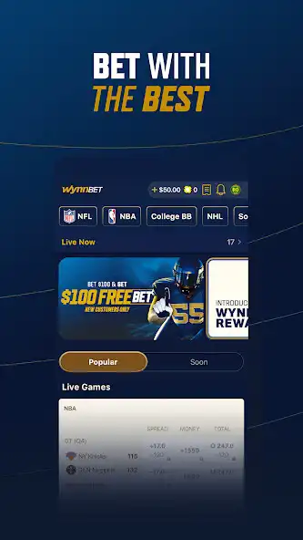 Play WynnBET: NY Sportsbook as an online game WynnBET: NY Sportsbook with UptoPlay