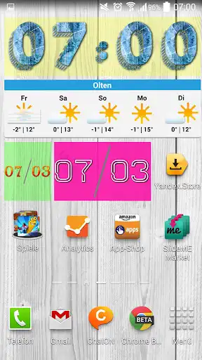 Play Yaclock digital clock Widget  and enjoy Yaclock digital clock Widget with UptoPlay