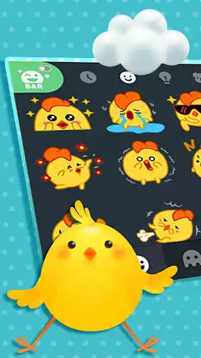 Play Yellow Chick Emoji Stickers as an online game Yellow Chick Emoji Stickers with UptoPlay