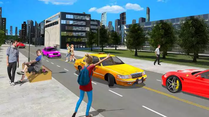 Play Yellow Taxi Cab Vs New York Taxi Racing Games 2018