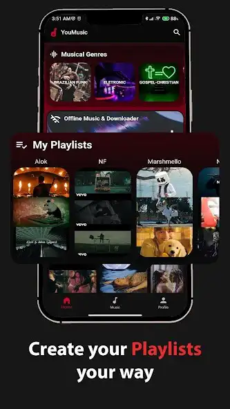 Play YouMusic: Music Player MP3  and enjoy YouMusic: Music Player MP3 with UptoPlay