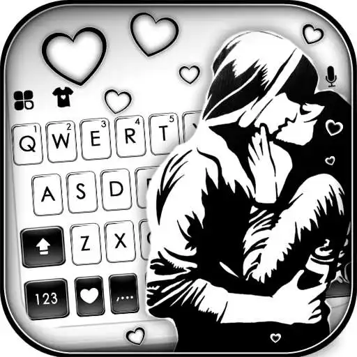 Play Young Couple Kiss Keyboard Background APK