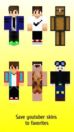 Play Youtubers Skins For Minecraft as an online game Youtubers Skins For Minecraft with UptoPlay